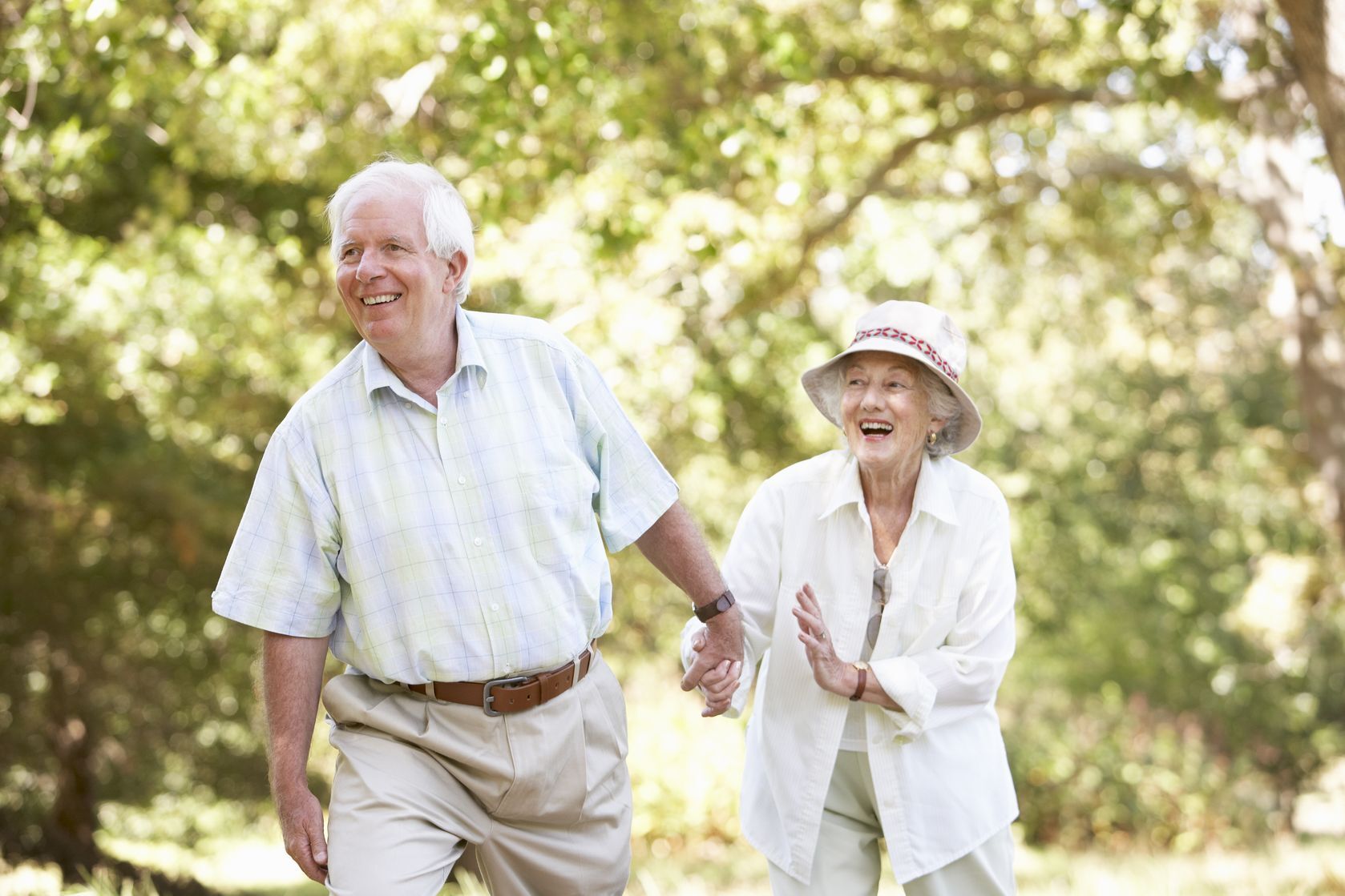 Walking seniors